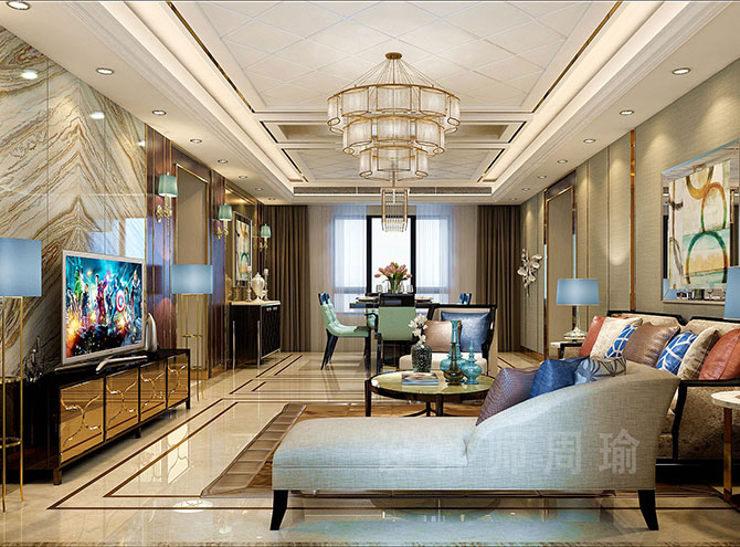少妇白虎中国世纪江尚三室两厅168平装修设计效果欣赏